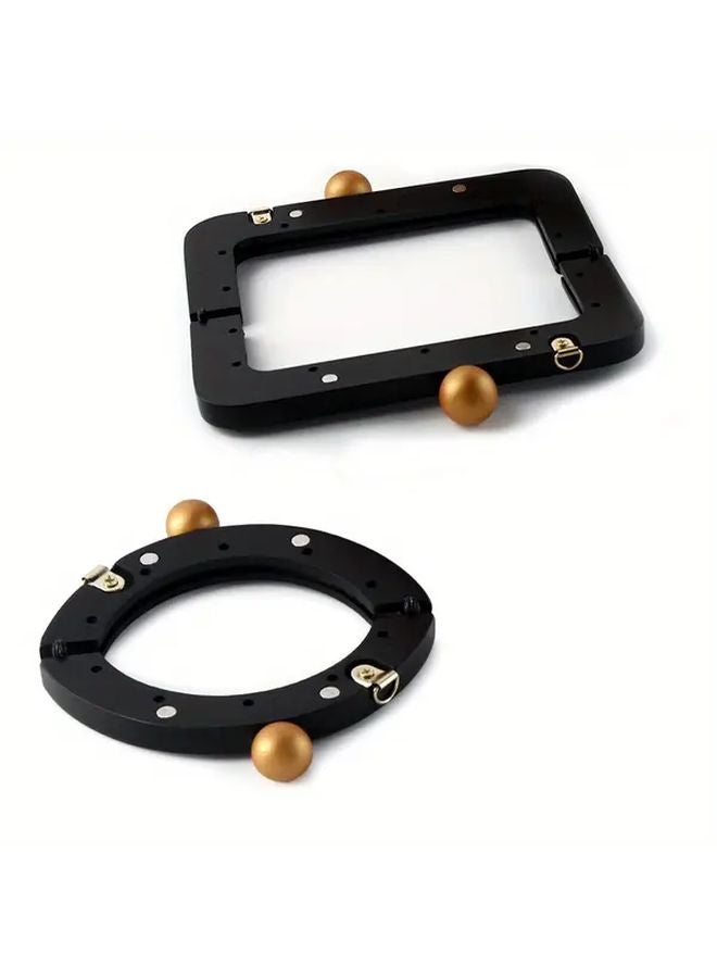 Style2 Wooden Bag Handle Frame With Buckle And Strap For Handbag DIY Sewing Accessories - Image 3